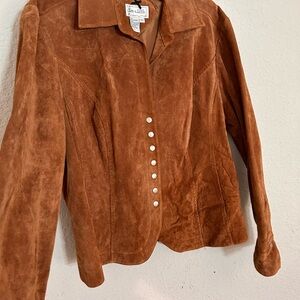 Live a Little Women's Tan Suede Blazer